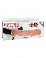 Fetish Fantasy Series 11' Hollow Strap On - Flesh