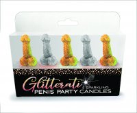 GLITTERATI GLITTER PENIS PARTY CANDLES