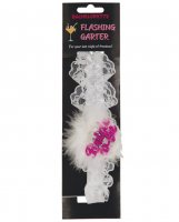 Bachelorette Bride to Be Flashing Garter - White