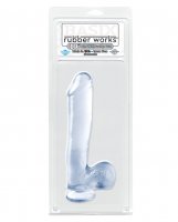 Basix Rubber Works 10' Dong w/Suction Cup - Clear