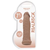 Real Rock Penis Extender - 7' - 17 cm - Mocha