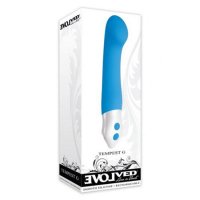 Evolved Tempest G Silicone Rechargeable Massager 7 Speeds and Functions USB Rechargeable Cord Included Waterproof