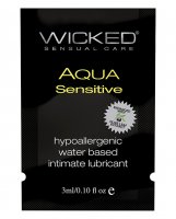 Wicked Sensual Care Hypoallergenic Aqua Sensitive Water Based Lubricant - .1 oz