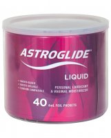 Astroglide Lubricant - 4 ml Foil Pack Bowl of 40