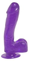 BASIX RUBBER WORKS 7.5IN PURPLE DONG W/SUCTION CUP