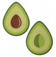 PASTEASE GREEN GLITTER VELVET AVOCADOS