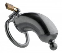 MASTER SERIES ARMOR CHASTITY DEVICE W/REMOVABLE URETHRAL INSERT (Out Mid Aug)