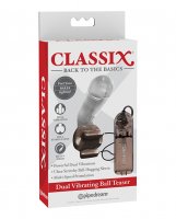 Classix Dual Vibrating Ball Teaser - Black/Smoke