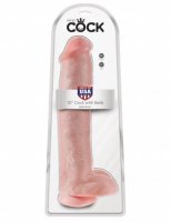 KING COCK 15 IN COCK W/BALLS LIGHT