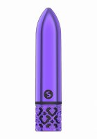 ROYAL GEMS GLAMOUR PURPLE ABS BULLET RECHARGEABLE