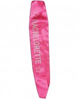 Bachelorette Sash w/Crystals - Hot Pink