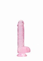 REAL COCK 6IN REALISTIC DILDO W/ BALLS PINK
