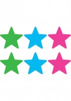 PASTIES NEON STAR 3PK ASST.