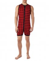 2XIST Essential Fashion Bike Suit Plaid LG