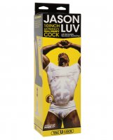 Jason Luv 10' Ultraskyn Cock w/Removable Vac-U-Lock Suction Cup - Chocolate