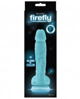 Firefly 5' Silicone Glowing Dildo - Blue