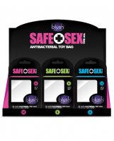 Blush Safe Sex Toy Bag Display - Display of 24