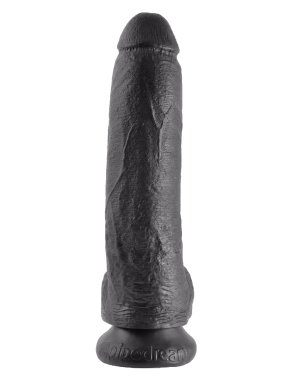 KING COCK 9 IN COCK W/BALLS BLACK