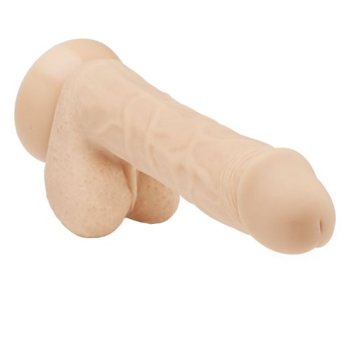 CLOUD 9 PRO SENSUAL 7 PREMIUM SILICONE DONG W/ C RINGS LIGHT \"