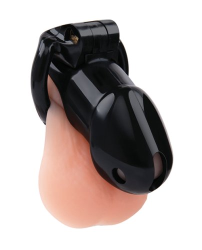 Lockmaster 4\" Resin Cock Cage - Black