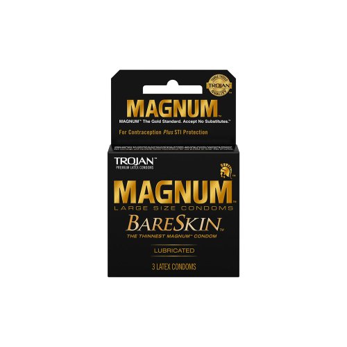 Trojan Magnum Bareskin Condoms - 3 pk