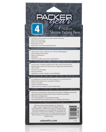 Packer Gear 4\" Silicone Packing Penis - Ivory