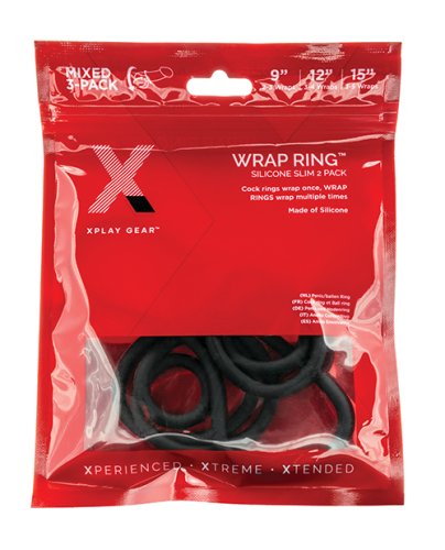 XPLAY 3 PK SILICONE SLIM WRAP RING (9 12 15)