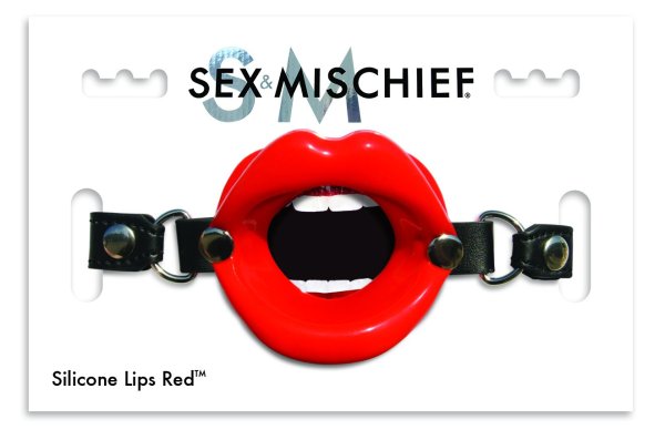 SEX & MISCHIEF SILICONE LIPS RED