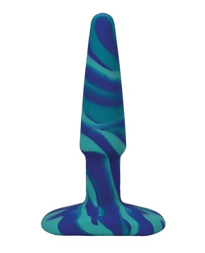 A Play 4\" Groovy Silicone Anal Plug - Ocean