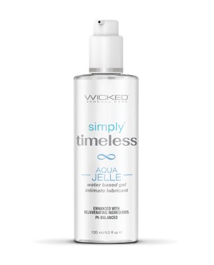 Wicked Sensual Care Simply Timeless Aqua Jelle Water Based Lubricant - 4 oz