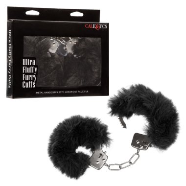 ULTRA FLUFFY FURRY CUFFS BLACK