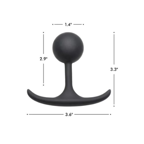 Comfort Weighted Silicone Plug 3.3\" - Sm