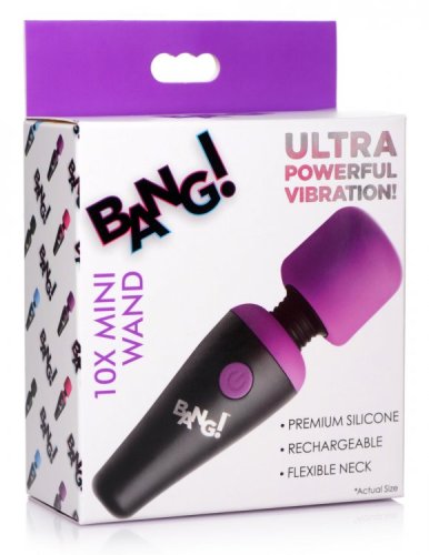 BANG! 10X VIBRATING MINI WAND PURPLE