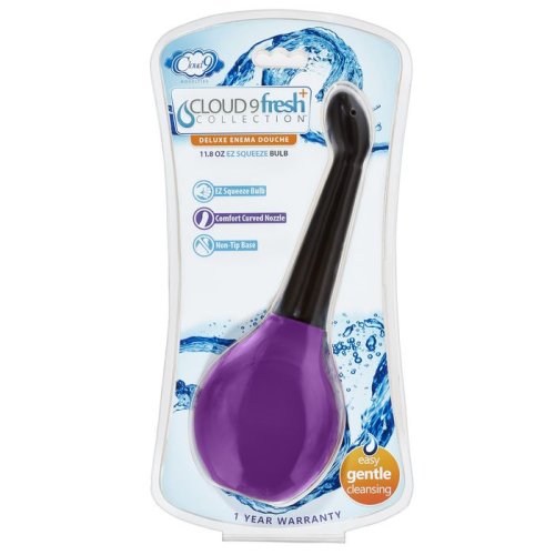 CLOUD 9 FRESH + DELUXE ANAL SOFT TIP ENEMA DOUCHE 11.8 OZ W/ EZ SQUEEZE BULB