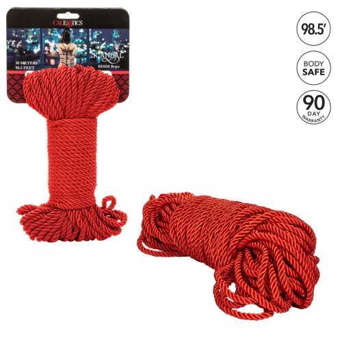 SCANDAL BDSM ROPE 30M RED