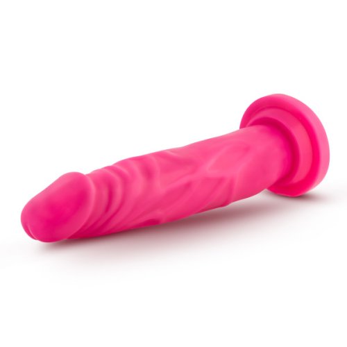 NEO 7.5 DUAL DENSITY COCK NEON PINK \"