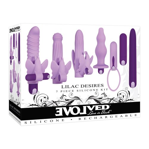 Evolved Lilac Desires 7pc Silicone Kit