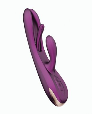 Terri App Controlled Kinky Finger Tapping Rabbit Vibrator - Purple