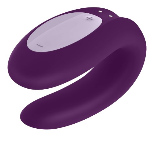 SATISFYER DOUBLE JOY VIOLET W/ APP (NET)