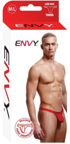 ENVY LOW RISE THONG RED M/L