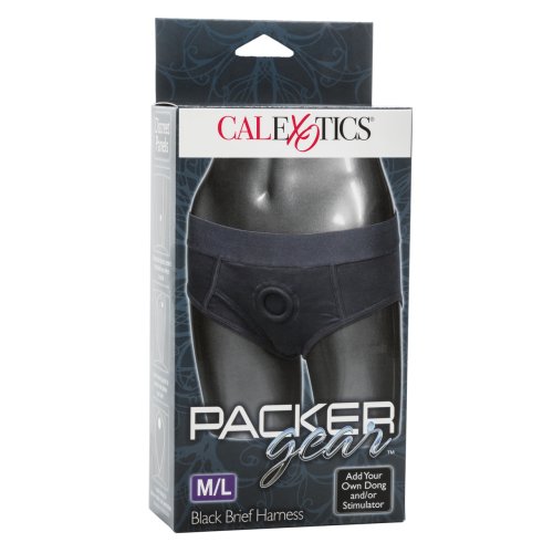 PACKER GEAR BLACK BRIEF HARNESS M/L