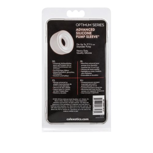 ADVANCED SILICONE PUMP SLEEVE CLEAR