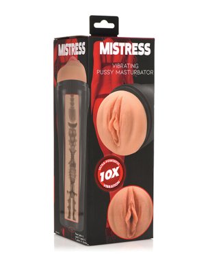 Curve Toys Mistress Vibrating Pussy Masturbator - Tan