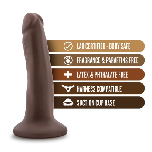DR SKIN 5.5 COCK W/ SUCTION CUP CHOCOLATE \"
