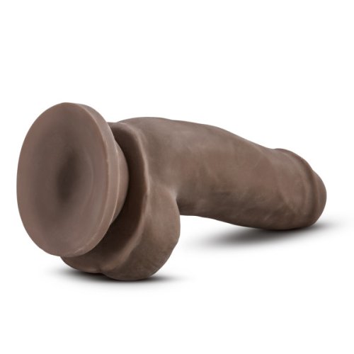 AU NATUREL 7 SENSA FEEL FAT BOY CHOCOLATE REALISTIC DILDO \"