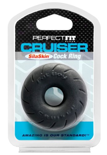 PERFECT FIT SILISKIN CRUISER RING 2.5 BLACK \"