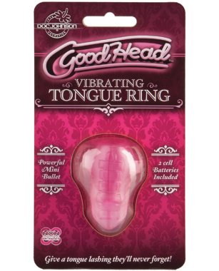 GoodHead Vibrating Tongue Ring - Pink