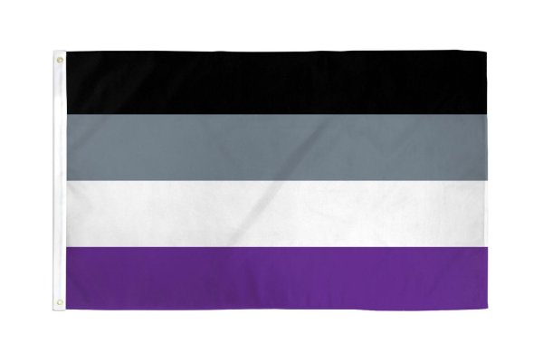 Asexual Flag 3\' X 5\' Polyester