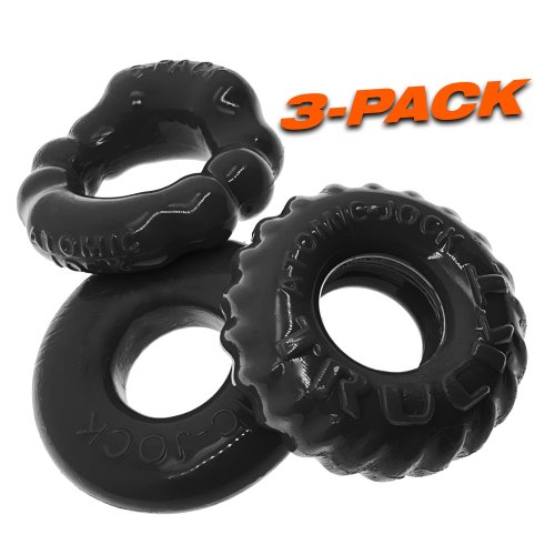 BONEMAKER 3-PACK C-RING BLACK (NET)