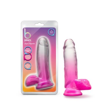 B Yours Sugar Magnolia 7" Dildo Fuchsia